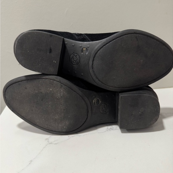 Lucky Brand Black Suede Bessie Ankle Booties - Picture 9 of 11